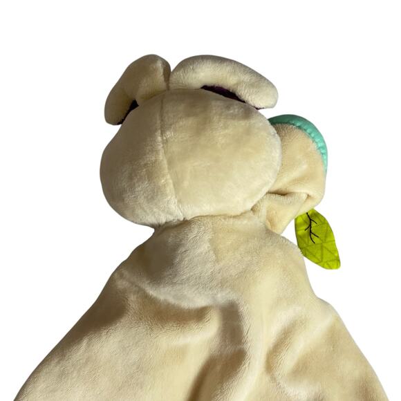 B. toys Baby Bunny Lovey Beige Rabbit Plush Security Blanket Crinkle Leaf Unisex - Picture 12 of 15